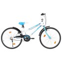  Rower dla dzieci, 24 cale, niebiesko-biały Lumarko!