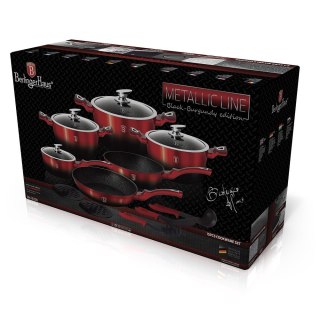  Garnki Berlinger Haus Metallic Black Burgundy Line 15 Ele Bh-1632 Lumarko!