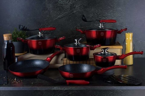  Garnki Berlinger Haus Metallic Black Burgundy Line 15 Ele Bh-1632 Lumarko!