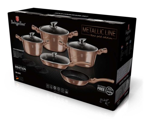  Zestaw Garnków Granitowych Berlinger Haus Bh-6191 Rose Gold Lumarko!