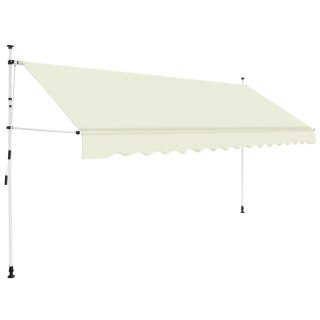  Markiza zwijana ręcznie, 350 cm, kremowa Lumarko!
