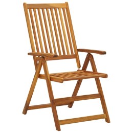  Składane krzesła ogrodowe, 8 szt., lite drewno akacjowe Lumarko!