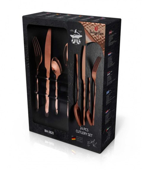  Sztućce 24 Elem. Berlinger Haus Bh-2621 Rose Gold Lumarko!