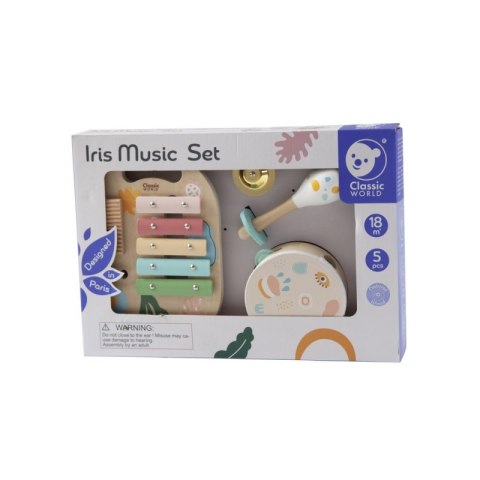  Zestaw Instrumenty Muzyczne Dla Dzieci Cymbałki Bębenek Grzechotka 5 El. Lumarko!