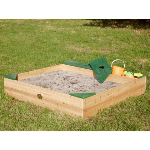  Drewniana Piaskownica + Schowek Na Akcesoria + Plandeka Lumarko!