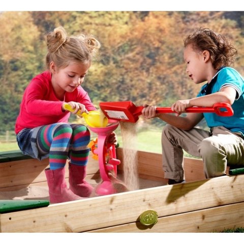  Drewniana Piaskownica + Schowek Na Akcesoria + Plandeka Lumarko!