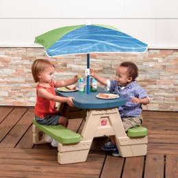 Lumarko Stół Piknikowy Z Parasolką Dla Dzieci