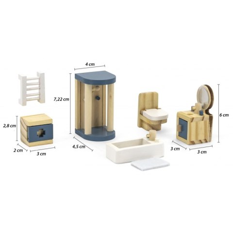  Zestaw Mebelków Do Domku Dla Lalek Łazienka Lumarko!