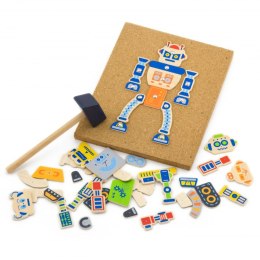  Drewniana Przybijanka Roboty 45 Elementów Toys Lumarko!