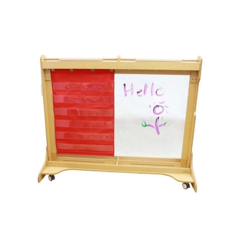  Materiałowy Arkusz Do Wieszania Z Kieszonkami Na Fiszki I Obrazki Czerwony Lumarko!