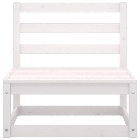  2-osobowa sofa ogrodowa, biała, lite drewno sosnowe Lumarko!