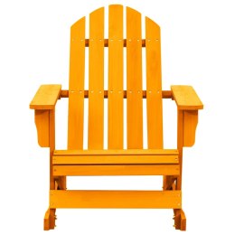  Ogrodowy fotel bujany Adirondack, drewno jodłowe, pomarańczowe Lumarko!