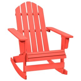  Ogrodowy fotel bujany Adirondack, lite drewno jodłowe, czerwone Lumarko!