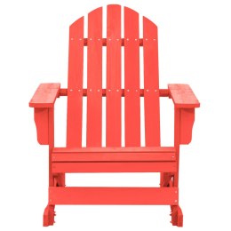  Ogrodowy fotel bujany Adirondack, lite drewno jodłowe, czerwone Lumarko!