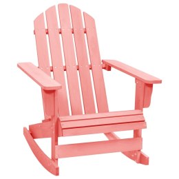  Ogrodowy fotel bujany Adirondack, lite drewno jodłowe, różowy Lumarko!
