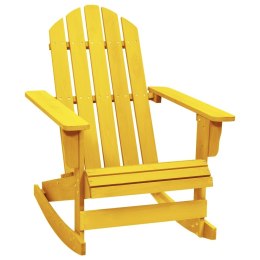  Ogrodowy fotel bujany Adirondack, lite drewno jodłowe, żółte Lumarko!