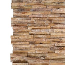  Ścienne panele okładzinowe 3D, 10 szt., 1,01 m², drewno tekowe Lumarko!