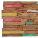  Ścienne panele okładzinowe, 10 szt., 1,03 m², drewno tekowe Lumarko!