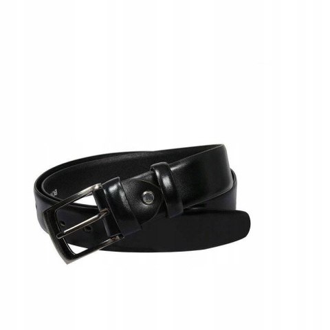  Gładki Pasek Męski Z Klasyczną Klamrą, Skóra Naturalna