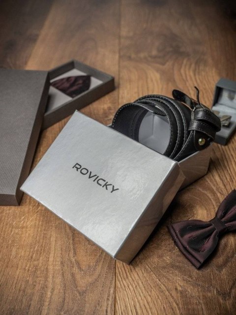  Gładki Pasek Męski Z Klasyczną Klamrą, Skóra Naturalna