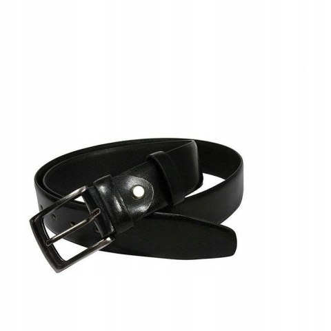  Gładki Pasek Męski Z Wysokojakościowej Połyskującej Skóry Naturalnej