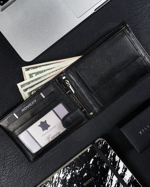  Męski Duży Portfel Skórzany, Poziomy Ronaldo