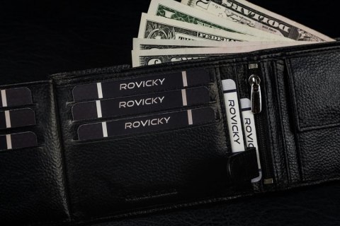  Męski Duży Portfel Skórzany, Poziomy Ronaldo