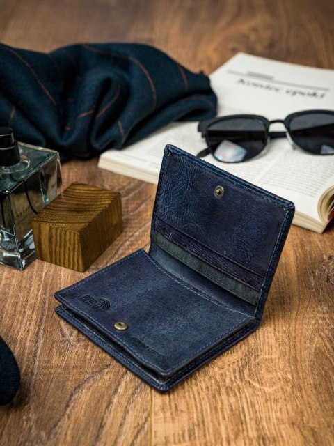  Niewielki Portfel Męski Buffalo Wild Wersja Pionowa