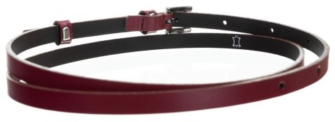  Klasyczny, Wąski Pasek Damski Ze Srebrną, Metalową Klamerką