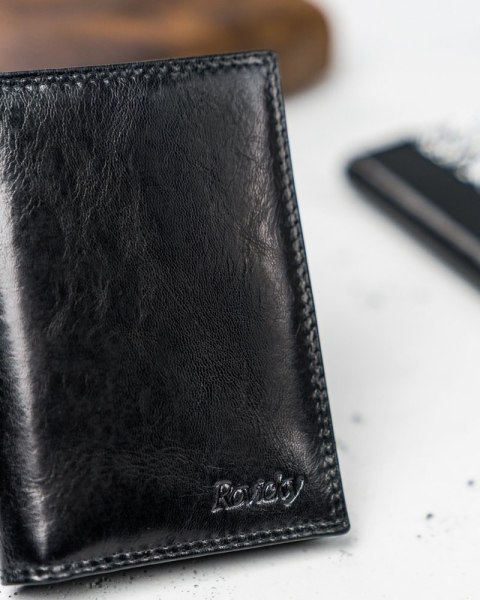  Etui Na Karte Skórzane N1912-rvtk Black