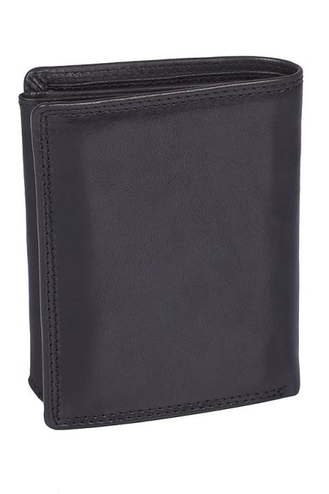  Klasyczny Portfel Męski Ze Skóry Bydlęcej, Pionowy,