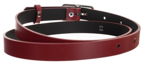  Wąski Pasek Damski Z Klasyczną, Metalową Sprzączką W Srebrnym Kolorze