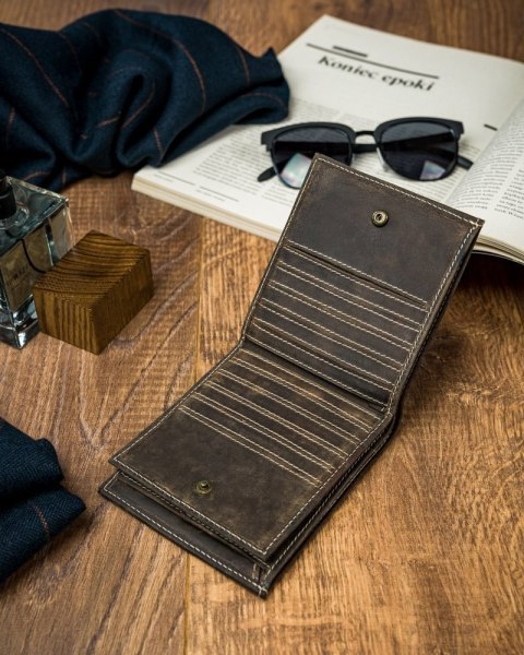  Oryginalny Portfel Męski Skórzany Cavaldi®