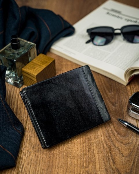  Oryginalny Portfel Męski Skórzany Cavaldi®