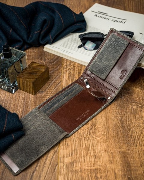  Kolorowy Portfel Męski Skórzany Forever Young®