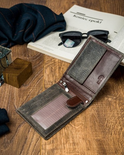  Kolorowy Portfel Męski Skórzany Forever Young®