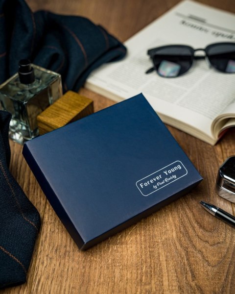  Kolorowy Portfel Męski Skórzany Forever Young®