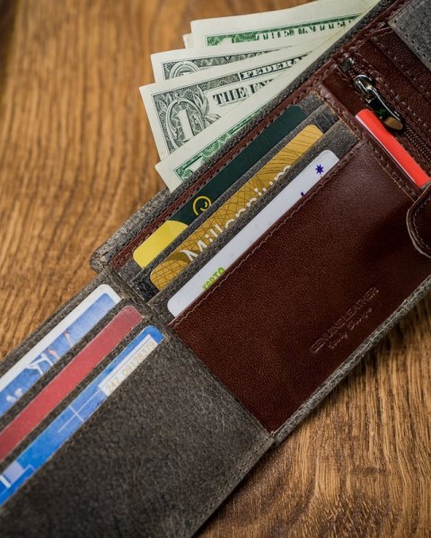  Kolorowy Portfel Męski Skórzany Forever Young®