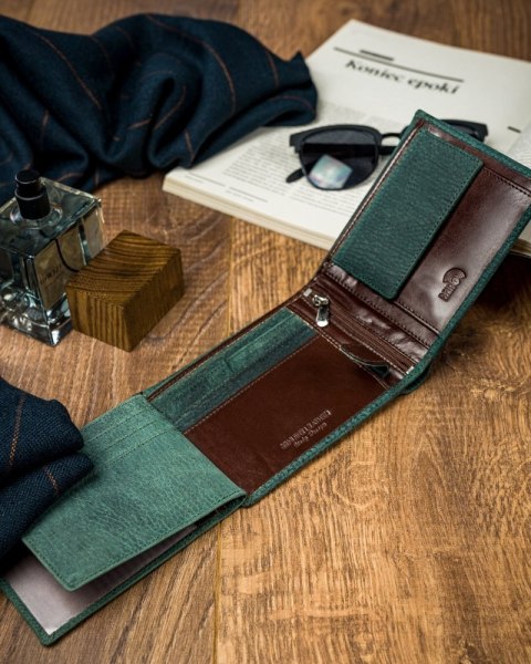  Kolorowy Portfel Męski Skórzany Forever Young®