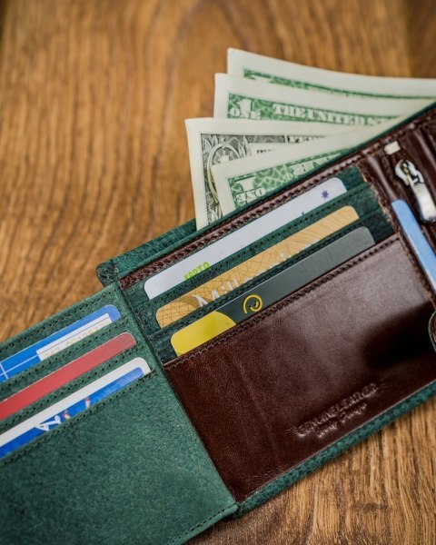  Kolorowy Portfel Męski Skórzany Forever Young®