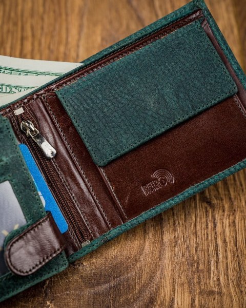  Kolorowy Portfel Męski Skórzany Forever Young®