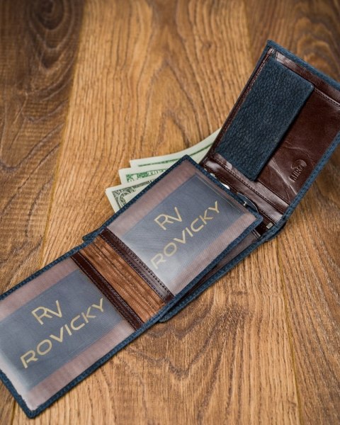  Kolorowy Portfel Męski Skórzany Forever Young®