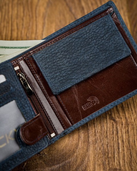  Kolorowy Portfel Męski Skórzany Forever Young®