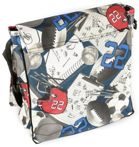  Materiałowa Torebka Listonoszka Damska Klapka