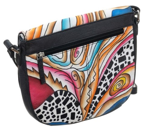  Piękna Torebka Folk Ręcznie Malowana Skóra Handmade