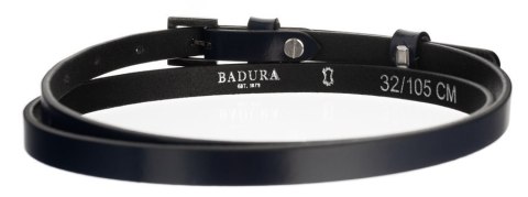  Wąski, Skórzany Pasek Damski Ze Sprzączką, Do Sukienki