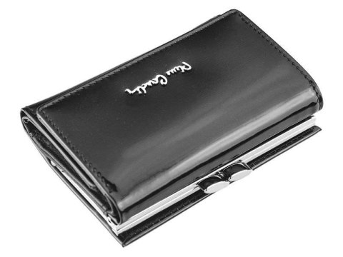  Lakierowany Portfel Ze Skóry Naturalnej Z Portmonetką Na Bigiel Pierre Cardin