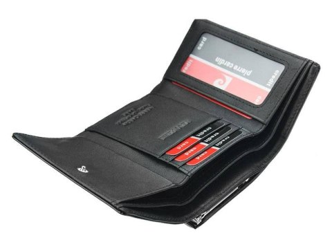  Lakierowany Portfel Ze Skóry Naturalnej Z Portmonetką Na Bigiel Pierre Cardin