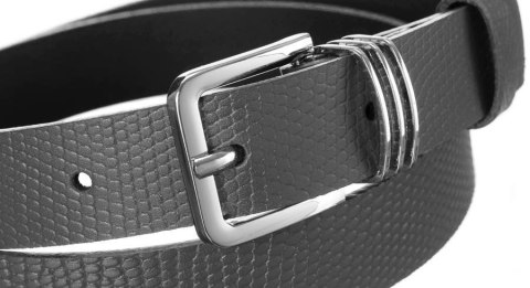  Oryginalny, Skórzany Pasek Damski, Wzór Skóry Węża