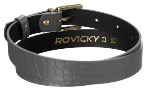  Ciekawy Skórzany Pasek Damski Ze Złotą Klamrą, Zwierzęcy Motyw